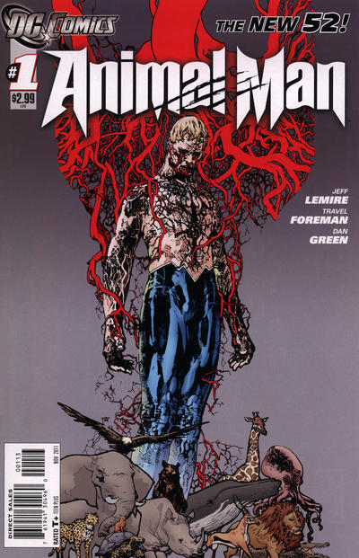 Cover for Animal Man (DC, 2011 series) #1 [Third Printing]