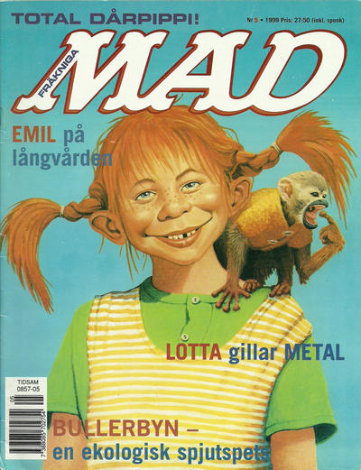 Cover for Svenska Mad (Atlantic Förlags AB, 1997 series) #5/1999