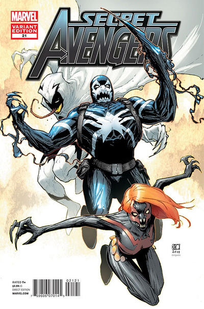 Cover for Secret Avengers (Marvel, 2010 series) #21 [Venom Variant]