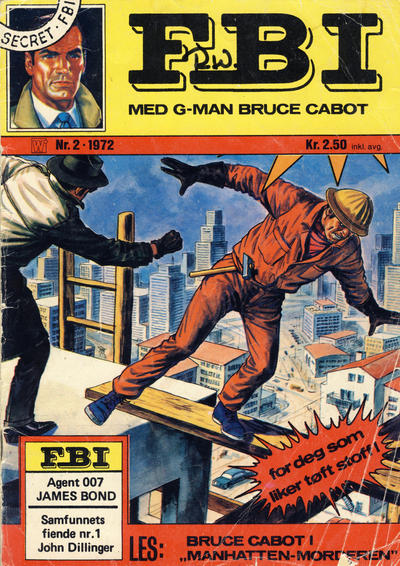 Cover for FBI (Illustrerte Klassikere / Williams Forlag, 1972 series) #2/1972