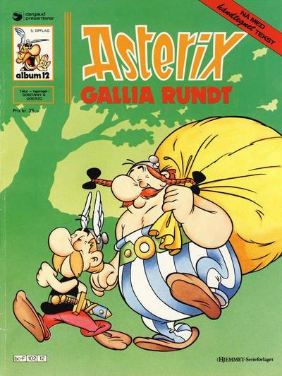 Cover for Asterix (Hjemmet / Egmont, 1969 series) #12 - Gallia rundt [5. opplag]