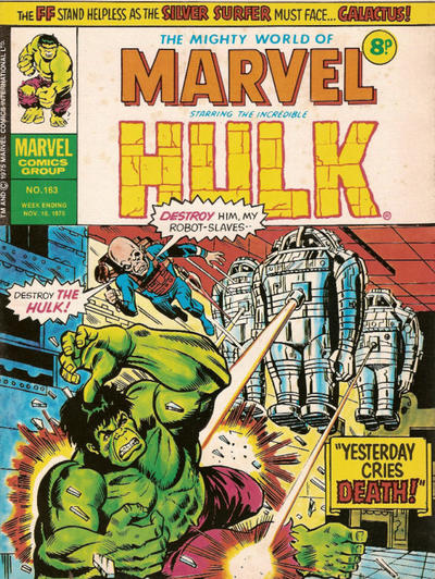 Cover for The Mighty World of Marvel (Marvel UK, 1972 series) #163