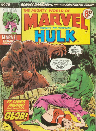 Cover for The Mighty World of Marvel (Marvel UK, 1972 series) #78