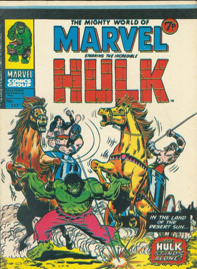 Cover for The Mighty World of Marvel (Marvel UK, 1972 series) #117