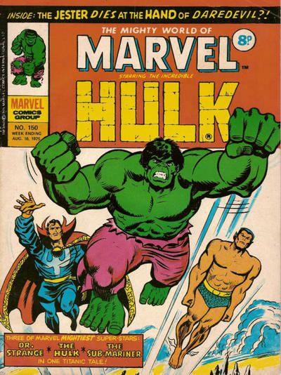 Cover for The Mighty World of Marvel (Marvel UK, 1972 series) #150
