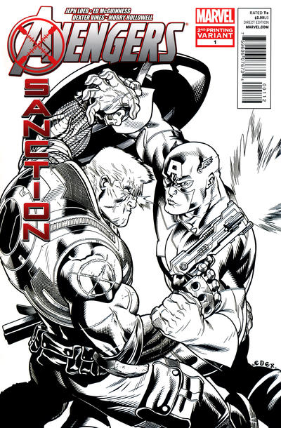 Cover for Avengers: X-Sanction (Marvel, 2012 series) #1 [Second Printing Sketch Variant Cover by Ed McGuinness]