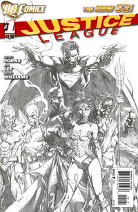 Cover Thumbnail for Justice League (DC, 2011 series) #1 [David Finch Sketch Cover]