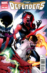 Cover Thumbnail for Defenders (Marvel, 2012 series) #2 [Direct Market Venom Variant Cover by Chris Stevens]