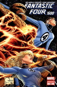 Cover for Fantastic Four (Marvel, 2012 series) #600 [Quesada Variant Edition]