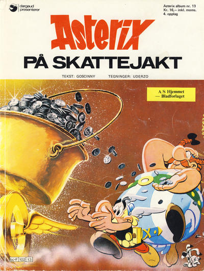 Cover for Asterix (Hjemmet / Egmont, 1969 series) #13 - Asterix på skattejakt [4. opplag]