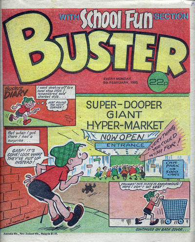 Cover for Buster (IPC, 1960 series) #9 February 1985 [1257]