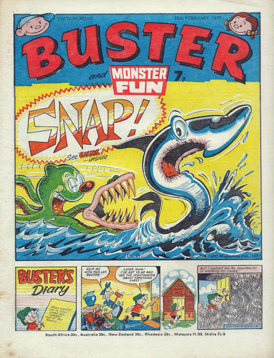 Cover for Buster (IPC, 1960 series) #19 February 1977 [849]