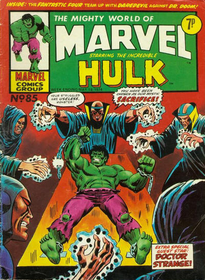 Cover for The Mighty World of Marvel (Marvel UK, 1972 series) #85