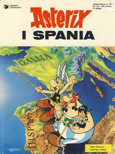 Cover for Asterix (Hjemmet / Egmont, 1969 series) #14 - Asterix i Spania [4. opplag]