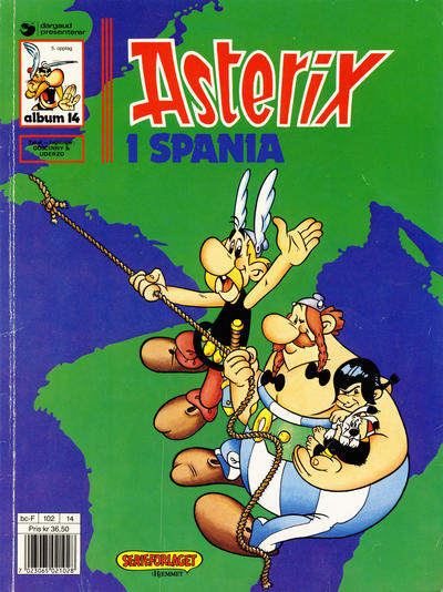 Cover for Asterix (Hjemmet / Egmont, 1969 series) #14 - Asterix i Spania [4. opplag]
