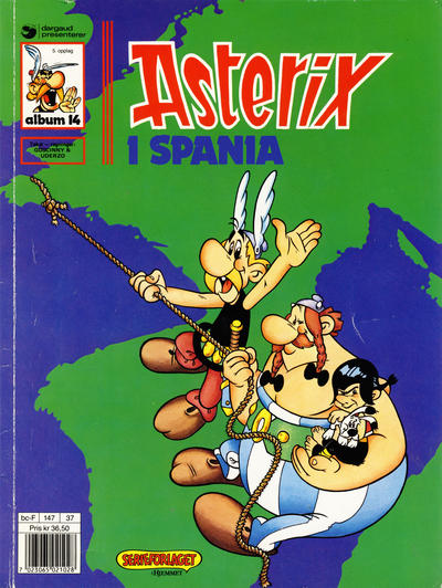 Cover for Asterix (Hjemmet / Egmont, 1969 series) #14 - Asterix i Spania [5. opplag Reutsendelse 147 37]
