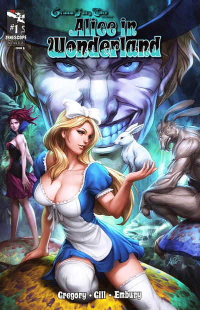 Cover for Grimm Fairy Tales Presents Alice in Wonderland (Zenescope Entertainment, 2012 series) #1 [Cover A - Artgerm]