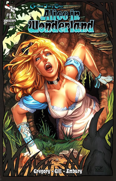 Cover for Grimm Fairy Tales Presents Alice in Wonderland (Zenescope Entertainment, 2012 series) #1 [Cover C - Nei Ruffino]