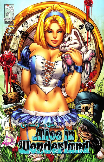 Cover for Grimm Fairy Tales Presents Alice in Wonderland (Zenescope Entertainment, 2012 series) #1 [Cover B - Eric Basaldua]