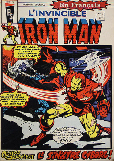 Cover for L'Invincible Iron Man (Editions Héritage, 1972 series) #2
