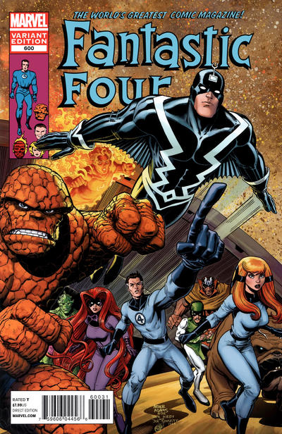 Cover for Fantastic Four (Marvel, 2012 series) #600 [Direct Market Variant Cover by Arthur Adams]