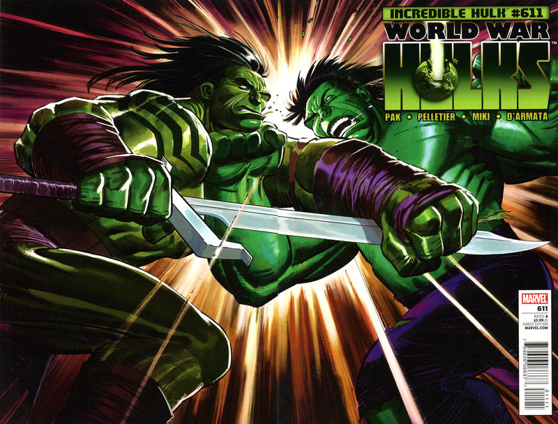 Cover for Incredible Hulk (Marvel, 2009 series) #611 [Direct Edition]