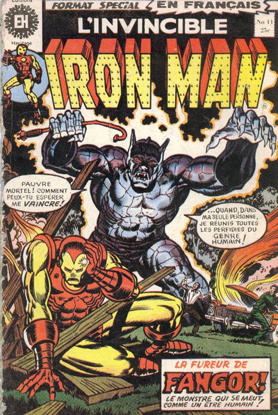 Cover for L'Invincible Iron Man (Editions Héritage, 1972 series) #11