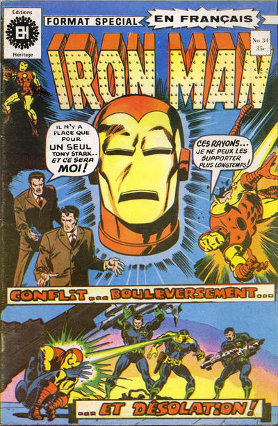 Cover for L'Invincible Iron Man (Editions Héritage, 1972 series) #34