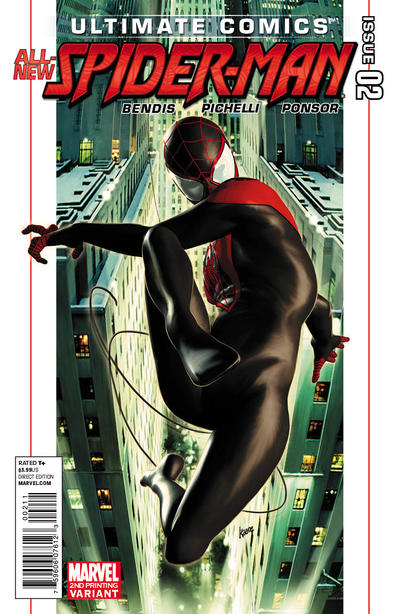 Cover for Ultimate Comics Spider-Man (Marvel, 2011 series) #2 [2nd Printing Variant]