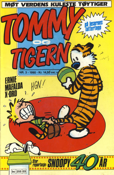 Cover for Tommy og Tigern (Bladkompaniet / Schibsted, 1989 series) #3/1990