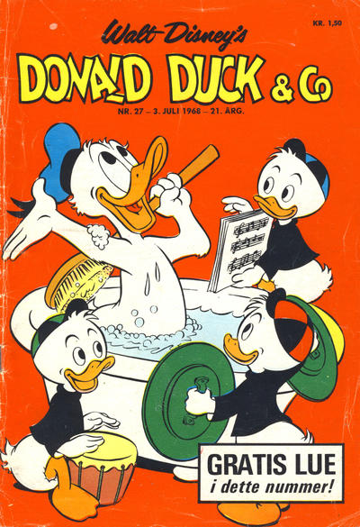 Cover for Donald Duck & Co (Hjemmet / Egmont, 1948 series) #27/1968