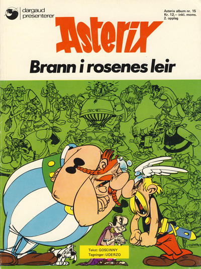 Cover for Asterix (Hjemmet / Egmont, 1969 series) #15 - Brann i rosenes leir [2. opplag]