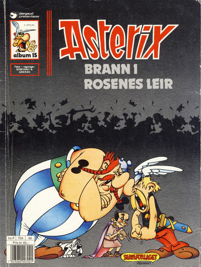 Cover for Asterix (Hjemmet / Egmont, 1969 series) #15 - Brann i rosenes leir [6. opplag]