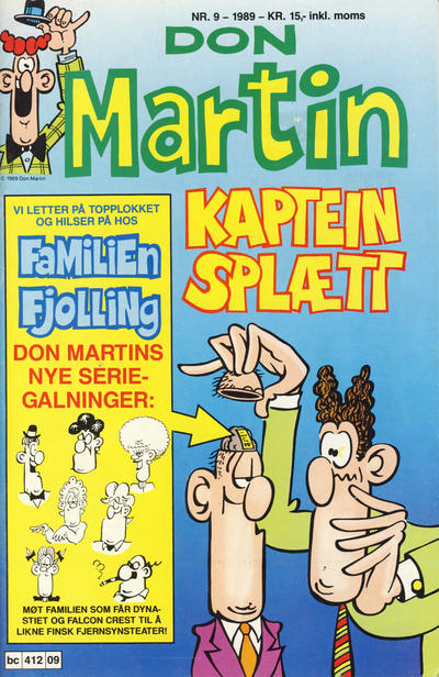 Cover for Don Martin (Bladkompaniet / Schibsted, 1989 series) #9/1989