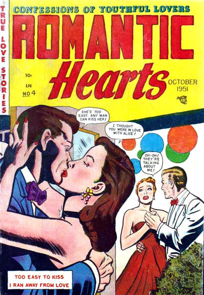 Cover for Romantic Hearts (Story Comics, 1951 series) #4