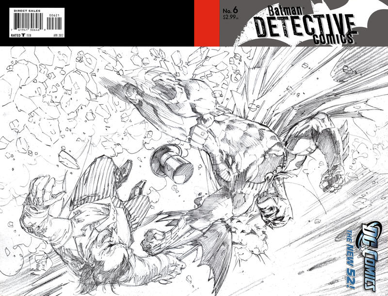 Cover for Detective Comics (DC, 2011 series) #6 [Tony S. Daniel Wraparound Sketch Cover]