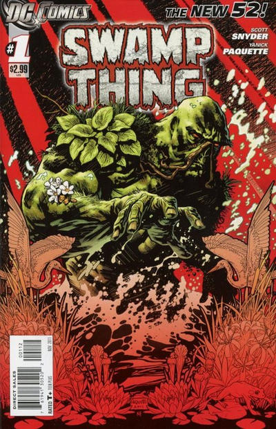 Cover for Swamp Thing (DC, 2011 series) #1 [Second Printing]