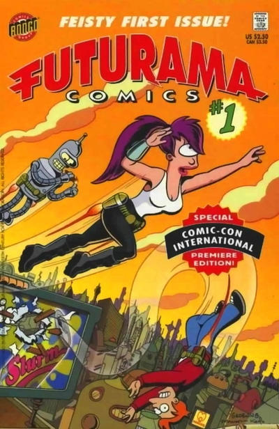 Cover for Bongo Comics Presents Futurama Comics (Bongo, 2000 series) #1 [San Diego Comic-Con International Variant Cover]