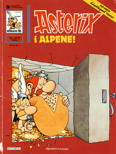 Cover for Asterix (Hjemmet / Egmont, 1969 series) #16 - Asterix i alpene! [4. opplag]