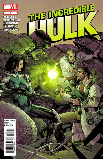 Cover for Incredible Hulk (Marvel, 2011 series) #5