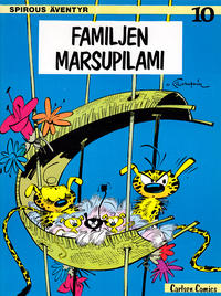 Cover Thumbnail for Spirous äventyr (Carlsen/if [SE], 1974 series) #10 - Familjen Marsupilami [3:e upplagan, 1984]