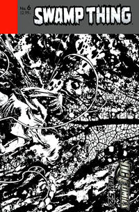 Cover Thumbnail for Swamp Thing (DC, 2011 series) #6 [Yanick Paquette Black & White Wraparound Cover]