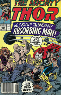 Cover Thumbnail for Thor (Marvel, 1966 series) #436 [Newsstand]