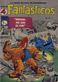 Cover Thumbnail for Los 4 Fantásticos (Editora de Periódicos, S. C. L. "La Prensa", 1962 series) #70