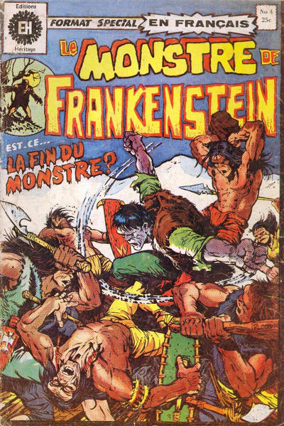 Cover for Le Monstre de Frankenstein (Editions Héritage, 1973 series) #4