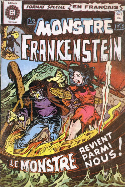 Cover for Le Monstre de Frankenstein (Editions Héritage, 1973 series) #5