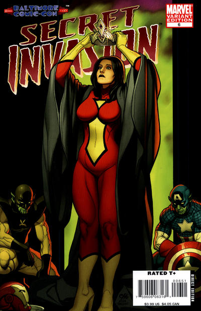 Cover for Secret Invasion (Marvel, 2008 series) #6 [Variant Edition - Baltimore Comic-Con 2008 Exclusive]