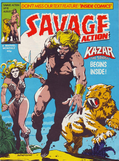 Cover for Savage Action (Marvel UK, 1980 series) #10