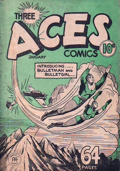 Cover for Three Aces Comics (Anglo-American Publishing Company Limited, 1941 series) #v1#12