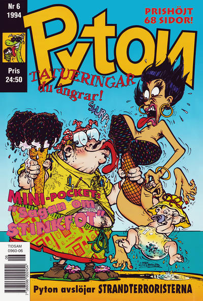 Cover for Pyton (Atlantic Förlags AB, 1990 series) #6/1994